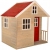 Wendi Toys M13 Nordic Villa House WE-731 | Geschlossenes Spielhaus mit voller Tür, Fenster, Plexiglasfenster, Spielzeugablage, Giebelfenster - 1