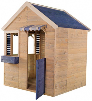 Wendi Toys M17 Maritime House | Kinder HolzSpielhaus | Blau Holz Garten Haus | Holzhäuser für draußen - 2