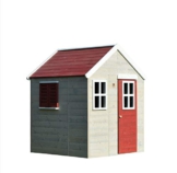 Wendi Toys M18R Nordic Lodge | Rot Holz Kinder Spielhaus Holzhaus Gartenhaus Haus Kinderhaus - 1