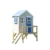 Wendi Toys M25B Gartenhaus Holz | Kinderhaus Outdoor | Blau Spielhaus für Jungen und Mädchen 3-7 Jahre | Spielturm mit Veranda | Kinder Holzhaus 130 x 170 x 212 cm - 1
