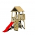 Wendi Toys Spielturm Hase Stelzenhaus Kletterturm inkl. Rutsche & Kletterwand - 1