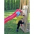 Wendi Toys Spielturm Hase Stelzenhaus Kletterturm inkl. Rutsche & Kletterwand - 4