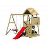 Wendi Toys Spielturm Salamander Stelzenhaus Kletterturm inkl. Rutsche & Kletterwand - 1