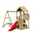 Wendi Toys Spielturm Salamander Stelzenhaus Kletterturm inkl. Rutsche & Kletterwand - 1