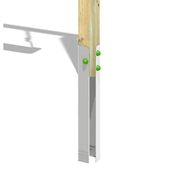 WICKEY Kinderschaukel Schaukelgestell Aero Sun - Nestschaukel & Gestell Holz, Outdoor Schaukelgerüst, Einzelschaukel, Holzschaukel für Kinder im Garten - 3