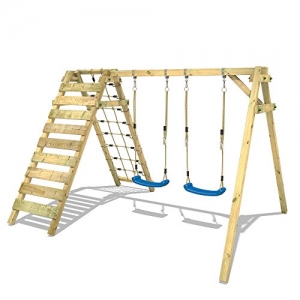 WICKEY Schaukelgerüst Smart Cliff KinderSchaukel Holz Schaukelgestell