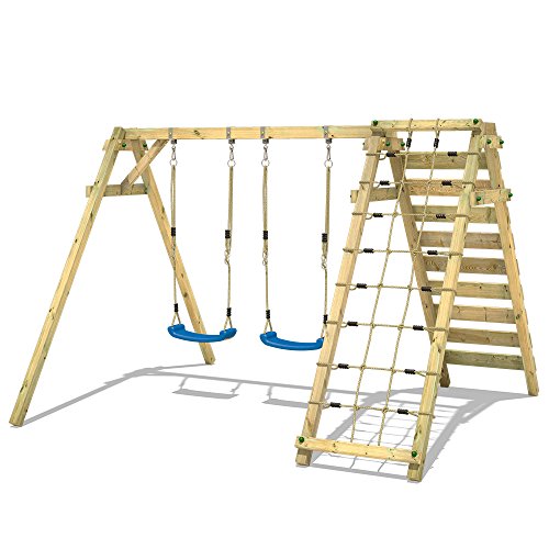 WICKEY Schaukelgerüst Smart Cliff KinderSchaukel Holz Schaukelgestell