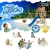 WICKEY Seaflyer Spielturm Rutsche Schaukel Sandkasten (blaue Rutsche / blaue Dachplane) - 