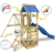 WICKEY Spielturm Klettergerüst FreeFlyer mit Schaukel & anthraziter Rutsche, Kletterturm mit Sandkasten, Leiter & Spiel-Zubehör - 3