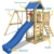 WICKEY Spielturm Klettergerüst MultiFlyer mit Schaukel & blauer Rutsche, Kletterturm mit Sandkasten, Leiter & Spiel-Zubehör - 2