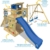 WICKEY Spielturm Klettergerüst Smart Camp mit Schaukel & roter Rutsche, Baumhaus mit Sandkasten, Kletterleiter & Spiel-Zubehör - 2