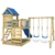 WICKEY Spielturm Klettergerüst Smart Cave mit Schaukel & blauer Rutsche, Baumhaus mit Sandkasten, Kletterleiter & Spiel-Zubehör - 4