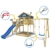 WICKEY Spielturm Klettergerüst Smart Coast mit Schaukel & blauer Rutsche, Stelzenhaus mit Sandkasten, Kletterleiter & Spiel-Zubehör - 3