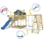 WICKEY Spielturm Klettergerüst Smart Ocean mit Schaukel & blauer Rutsche, Stelzenhaus mit Sandkasten, Kletterleiter & Spiel-Zubehör - 3