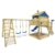 WICKEY Spielturm Klettergerüst Smart Ocean mit Schaukel & grüner Rutsche, Stelzenhaus mit Sandkasten, Kletterleiter & Spiel-Zubehör - 4