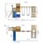 WICKEY Spielturm Klettergerüst Smart Port mit Schaukel & blauer Rutsche, Kletterturm mit Sandkasten, Leiter & Spiel-Zubehör - 7