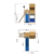 WICKEY Spielturm Klettergerüst Smart Sparrow mit blauer Rutsche, Kletterturm mit Sandkasten, Leiter & Spiel-Zubehör - 5
