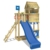 WICKEY Spielturm Klettergerüst Smart Sparrow mit blauer Rutsche, Kletterturm mit Sandkasten, Leiter & Spiel-Zubehör - 1