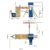 WICKEY Spielturm Klettergerüst StormFlyer mit Schaukel & blauer Rutsche, Baumhaus mit Sandkasten, Kletterleiter & Spiel-Zubehör - 5