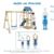 WICKEY Spielturm Klettergerüst TinyWave mit Schaukel & blauer Rutsche, Kletterturm mit Sandkasten, Leiter & Spiel-Zubehör - 4