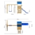 WICKEY Spielturm Klettergerüst TurboFlyer mit Schaukel & blauer Rutsche, Kletterturm mit Sandkasten, Leiter & Spiel-Zubehör - 5