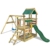 WICKEY Spielturm Klettergerüst TurboFlyer mit Schaukel & grüner Rutsche, Spielhaus mit Sandkasten, Kletterwand & viel Spiel-Zubehör - 1