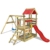 WICKEY Spielturm Klettergerüst TurboFlyer mit Schaukel & roter Rutsche, Kletterturm mit Sandkasten, Leiter & Spiel-Zubehör - 1