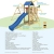 WICKEY Spielturm 'MultiFlyer' Klettergerüst mit blauer Rutsche und oranger Plane - 5