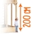 XXL-Spielturm PONTICULUS von Oskar Baumhaus mit Rutsche, Schaukel, Kletterwand, Nestschaukel, Fernglas und großer Kletterwand auf 2,00 Meter Podesthöhe (Modell 2017) - 