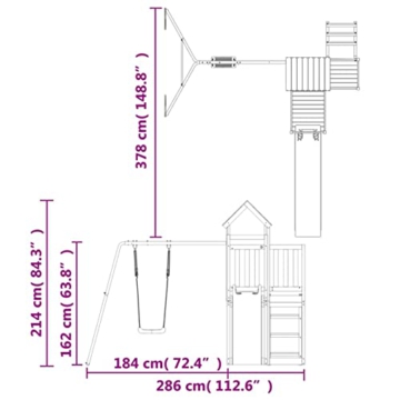 Yolola Spielturm Outdoor Gartenspiele Für Kinder Type-10 Spielturm Mit Rutsche Und Schaukel,Kinderrutsche Outdoor,Kindergartenschaukeln Empfohlenes Benutzeralter: 3-8 Jahre - 3