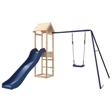 Yolola Spielturm Outdoor Gartenspiele Für Kinder Type-25 Spielturm Mit Rutsche Und Schaukel,Kinderrutsche Outdoor,Kindergartenschaukeln Empfohlenes Benutzeralter: 3-8 Jahre - 2