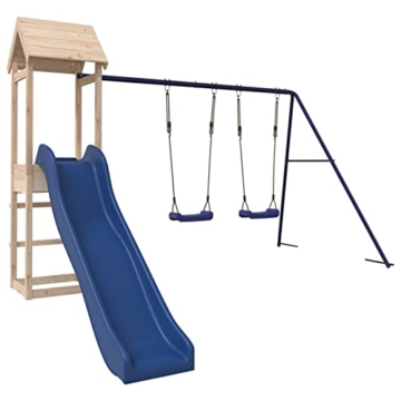 Yolola Spielturm Outdoor Gartenspiele Für Kinder Type-35 Spielturm Mit Rutsche Und Schaukel,Kinderrutsche Outdoor,Kindergartenschaukeln Empfohlenes Benutzeralter: 3-8 Jahre - 1