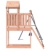 Yolola Spielturm Outdoor Klettergerüst mit Schaukel Outdoor Kinder Kletterturm mit Holzdach, Gartenspiele Für Kinder,Holz Spielplatz Für Garten, Massivholz Kiefer - 6