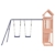 Yolola Spielturm Outdoor Klettergerüst mit Schaukel Outdoor Kinder Kletterturm mit Holzdach, Gartenspiele Für Kinder,Holz Spielplatz Für Garten, Massivholz Kiefer - 7