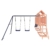 Yolola Spielturm Outdoor Klettergerüst mit Schaukel & Rutsche Outdoor Kinder Kletterturm mit Holzdach, Gartenspiele Für Kinder,Holz Spielplatz Für Garten, Massivholz Kiefer - 7