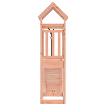 Yolola Spielturm Outdoor Klettergerüst Outdoor Kinder Kletterturm mit Holzdach, Gartenspiele Für Kinder,Holz Spielplatz Für Garten, Massivholz Kiefer - 7