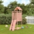 Yolola Spielturm Outdoor Klettergerüst Outdoor Kinder Kletterturm mit Holzdach, Gartenspiele Für Kinder,Holz Spielplatz Für Garten, Massivholz Kiefer - 1